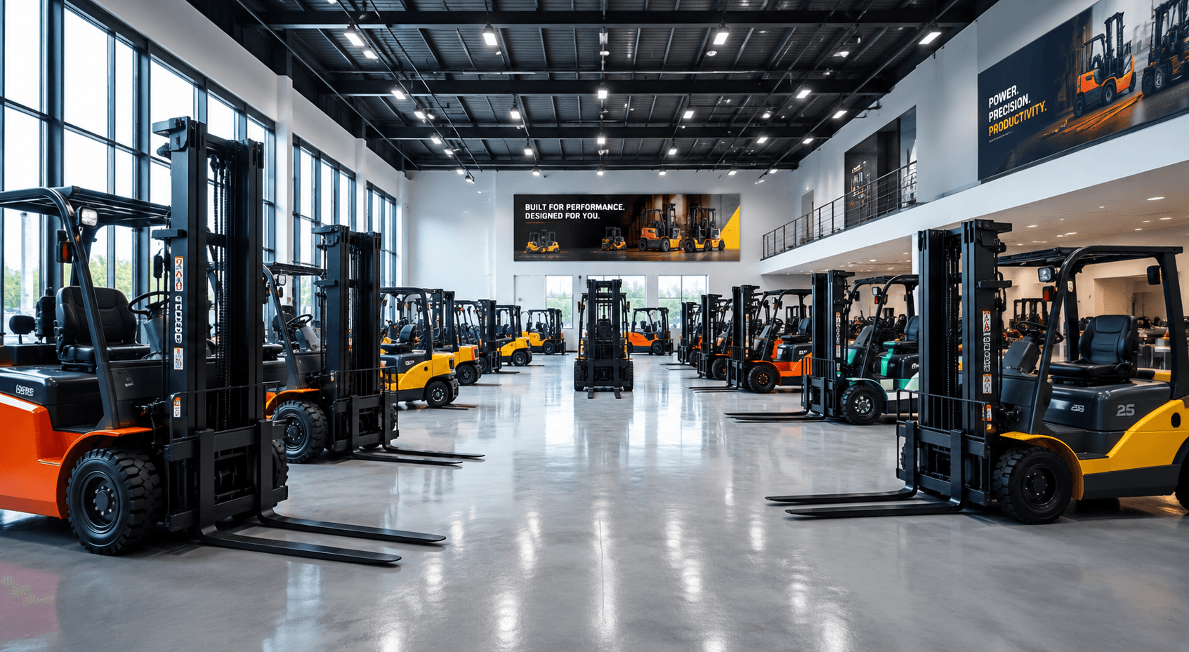 Forklift background
